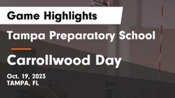 Tampa Preparatory School vs Carrollwood Day  Game Highlights - Oct. 19, 2023