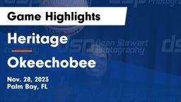 Heritage  vs Okeechobee  Game Highlights - Nov. 28, 2023