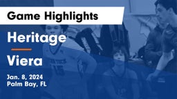 Heritage  vs Viera  Game Highlights - Jan. 8, 2024