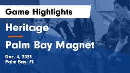 Heritage  vs Palm Bay Magnet  Game Highlights - Dec. 4, 2023