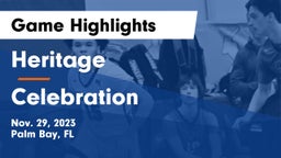 Heritage  vs Celebration  Game Highlights - Nov. 29, 2023