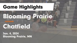 Blooming Prairie  vs Chatfield  Game Highlights - Jan. 4, 2024