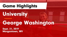 University  vs George Washington  Game Highlights - Sept. 21, 2019