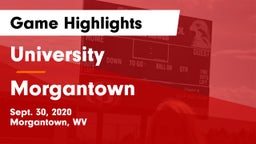 University  vs Morgantown  Game Highlights - Sept. 30, 2020