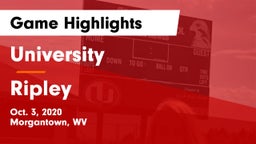 University  vs Ripley Game Highlights - Oct. 3, 2020