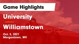 University  vs Williamstown  Game Highlights - Oct. 5, 2021