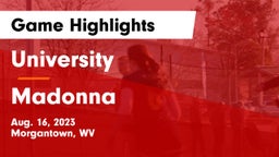 University  vs Madonna Game Highlights - Aug. 16, 2023