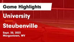 University  vs Steubenville  Game Highlights - Sept. 30, 2023