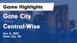 Gate City  vs Central-Wise  Game Highlights - Jan. 8, 2022