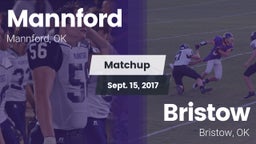Matchup: Mannford  vs. Bristow  2017