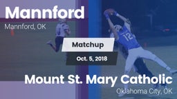 Matchup: Mannford  vs. Mount St. Mary Catholic  2018