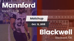 Matchup: Mannford  vs. Blackwell  2018