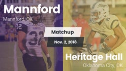 Matchup: Mannford  vs. Heritage Hall  2018