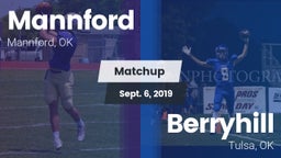Matchup: Mannford  vs. Berryhill  2019