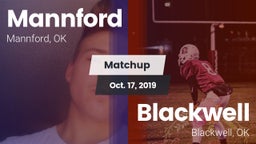 Matchup: Mannford  vs. Blackwell  2019