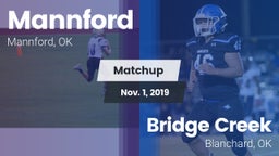 Matchup: Mannford  vs. Bridge Creek  2019