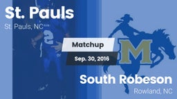 Matchup: St. Pauls High vs. South Robeson  2016