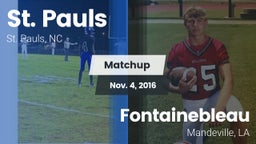Matchup: St. Pauls High vs. Fontainebleau  2016