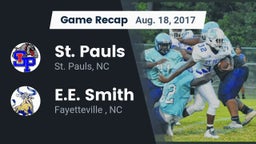 Recap: St. Pauls  vs. E.E. Smith  2017