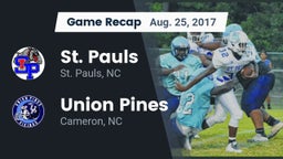 Recap: St. Pauls  vs. Union Pines  2017