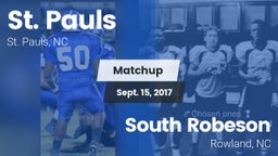 Matchup: St. Pauls High vs. South Robeson  2017