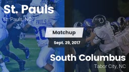 Matchup: St. Pauls High vs. South Columbus  2017