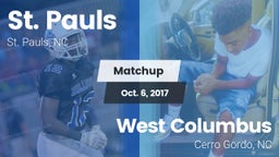 Matchup: St. Pauls High vs. West Columbus  2017