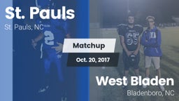 Matchup: St. Pauls High vs. West Bladen  2017
