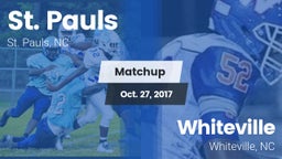 Matchup: St. Pauls High vs. Whiteville  2017