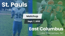 Matchup: St. Pauls High vs. East Columbus  2018