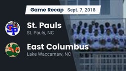 Recap: St. Pauls  vs. East Columbus  2018