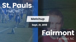 Matchup: St. Pauls High vs. Fairmont  2018