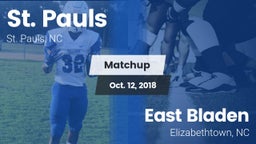Matchup: St. Pauls High vs. East Bladen  2018
