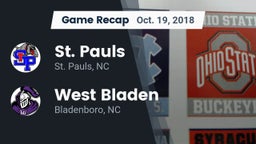 Recap: St. Pauls  vs. West Bladen  2018