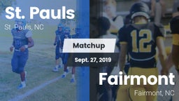 Matchup: St. Pauls High vs. Fairmont  2019