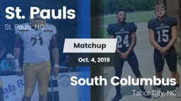 Matchup: St. Pauls High vs. South Columbus  2019