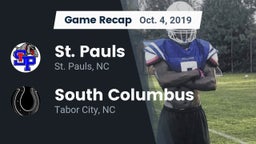 Recap: St. Pauls  vs. South Columbus  2019