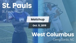 Matchup: St. Pauls High vs. West Columbus  2019