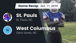 Recap: St. Pauls  vs. West Columbus  2019