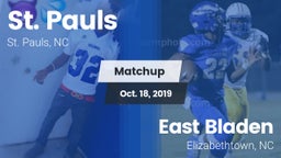 Matchup: St. Pauls High vs. East Bladen  2019