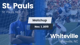 Matchup: St. Pauls High vs. Whiteville  2019