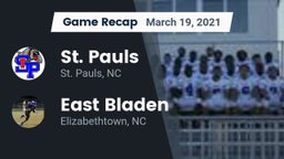 Recap: St. Pauls  vs. East Bladen  2021