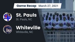 Recap: St. Pauls  vs. Whiteville  2021
