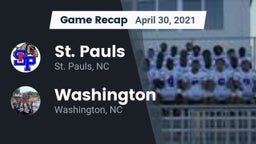 Recap: St. Pauls  vs. Washington  2021