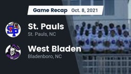 Recap: St. Pauls  vs. West Bladen  2021
