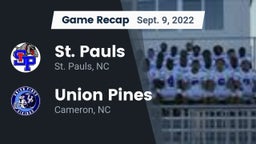 Recap: St. Pauls  vs. Union Pines  2022