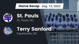 Recap: St. Pauls  vs. Terry Sanford  2022