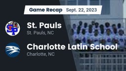Recap: St. Pauls  vs. Charlotte Latin School 2023