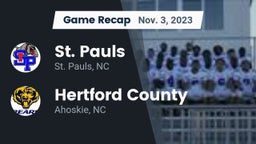 Recap: St. Pauls  vs. Hertford County  2023