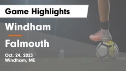 Windham  vs Falmouth  Game Highlights - Oct. 24, 2023